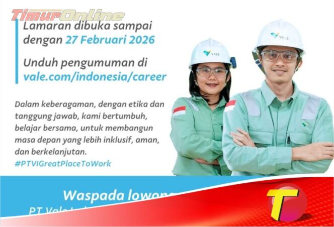 
					Vale Indonesia Buka Lowongan Kerja Untuk Warga Luwu Timur