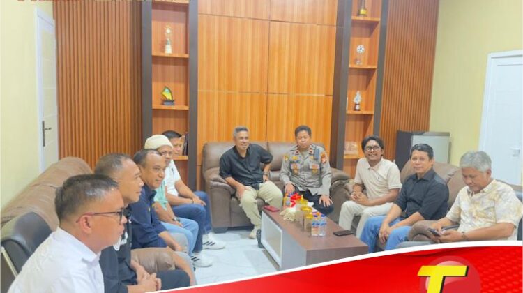 Audiensi PWI – Polres Lutim Penuh Keakraban, Wakapolres Dukung Penuh