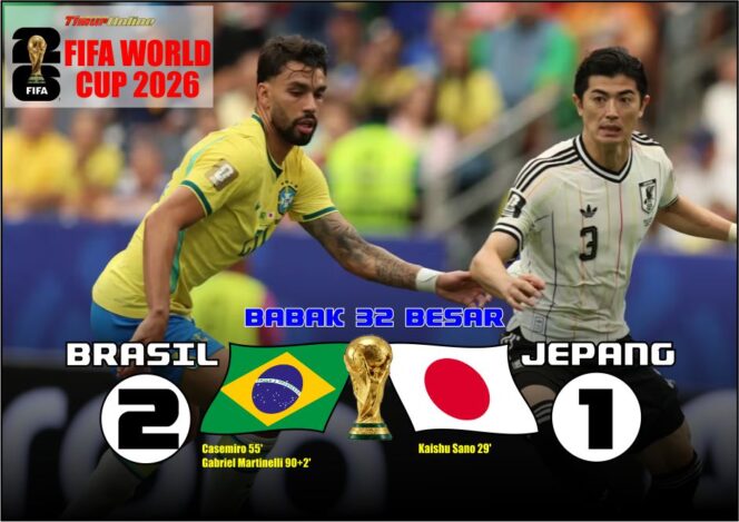 
					Comeback, Brasil Kalahkan Jepang 2-1, Tatap Babak 16 Besar