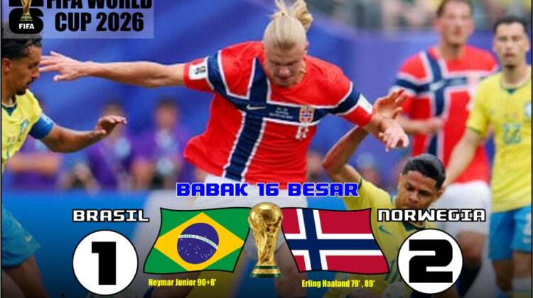 Haaland Cetak Brace, Brasil Pulang Kampung