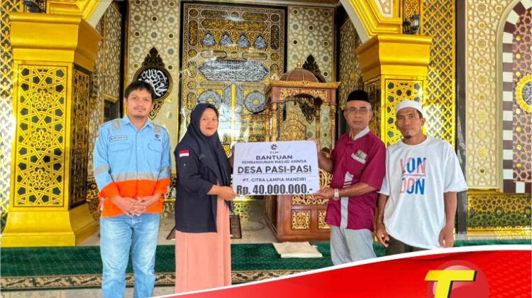 PT. CLM Bantu Pembangunan Rumah Ibadah di Desa Pasi-Pasi
