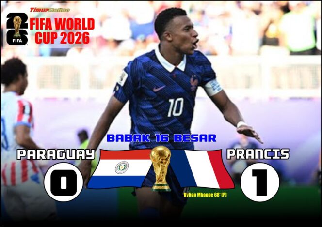 
					Unggul Tipis dari Paraguay, Prancis Pastikan Tiket Perempat Final Piala Dunia 2026